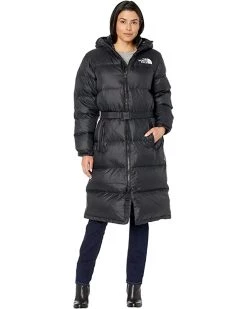 The North Face Coats & Outerwear Nuptse Belted Long Parka