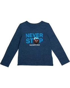 The North Face Kids Shirts & Tops Long Sleeve Tri-Blend Graphic Tee (Toddler)